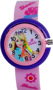 Vitrend Barbie Round Dial Designer Pink(Random Colours Available)Designer Analog Watch  - For Boys & Girls
