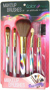 Color Fever Makeup Brush Set, Rainbow, 200g