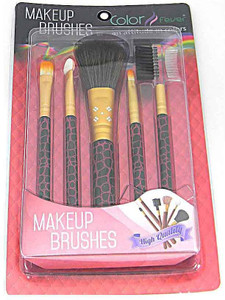 Color Fever Makeup Brush Set - Stylish Maroon
