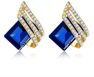 Jewels Galaxy Luxuria Swarovski Crystal Alloy Clip-on Earring
