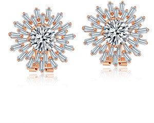 Jewels Galaxy Luxuria Swarovski Crystal Alloy Clip-on Earring