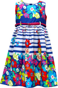 Bella Moda Girl's Midi/Knee Length Casual Dress