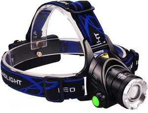 VibeX ™ Weather Resistant Spot Beam Headlight Flashlight LED Headlamp