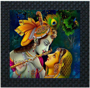 Divinecrafts Radha Krishna Canvas Painting 10 Inch X 10 Inch Best