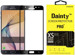 Dainty Tempered Glass Guard for Samsung Galaxy C7 Pro (5.7 inch, Black) (Full Glass)