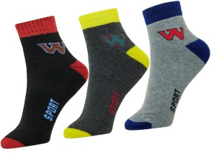 Neska Moda Men & Women Solid Ankle Length Socks