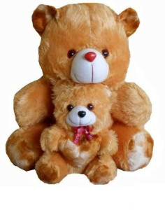Kashish Trading Company Brown Mother And Baby Teddy Bear 60 Cm  - 24 inch