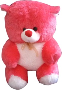S S MART Pink & White Teddy Bear Soft Toy  - 45 cm