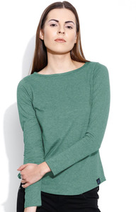 Cult Fiction Solid Women's Round Neck Blue T-Shirt