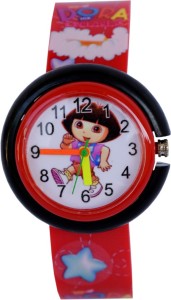 Creator Dora Red Round Dial Gift Analog Watch  - For Boys & Girls