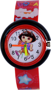 Creator Dora Red Round Dial Gift Analog Watch - For Boys & Girls