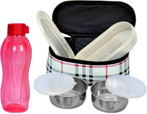 Topware TP023 Combo Bottle with Check 3 Containers Lunch Box
