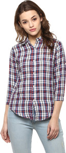 Mayra Women's Checkered Casual Multicolor Shirt