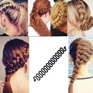 Kelley French Hair Braid Tool Magic Twist Styling Bun Maker Holder Clip Roller Hook Bunblack