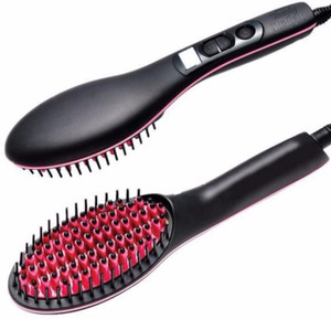 Wonder World Styler Hair Straight™ -Type-669 ™ Cramic Straightening Irons.Electric Digital Fast Brush Comb LCD Display