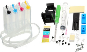 Gocolor Empty CISS Tank Kit For Canon Inkjet Printer with Refilling Tolls Multi Color Ink