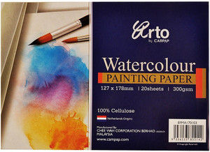 campap Arto 100% Cellulose( Hand size) B6 Watercolor Paper