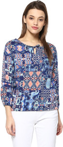 Mayra Casual 3/4th Sleeve Printed Women's Multicolor Top