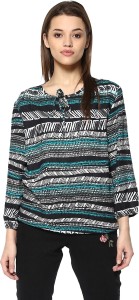 Mayra Casual 3/4th Sleeve Printed Women's Multicolor Top