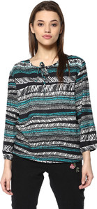 Mayra Casual 3/4th Sleeve Printed Women's Multicolor Top