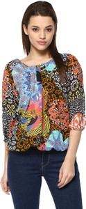 Mayra Casual 3/4th Sleeve Printed Women's Multicolor Top