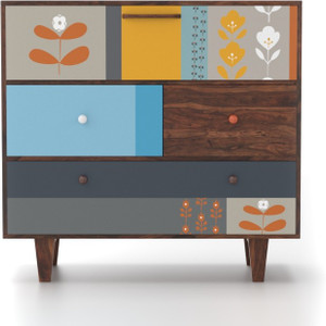 Urban Ladder Pastell Solid Wood Free Standing Chest Of Drawers