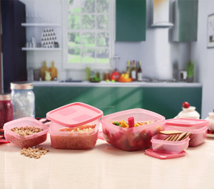 MasterCook Square - 200 ml, 330 ml, 500 ml, 780 ml, 1350 ml Plastic Food Storage