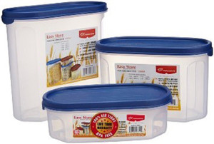 Princeware - 1.2 L, 1.8 L, 600 ml Plastic Multi-purpose Storage Container