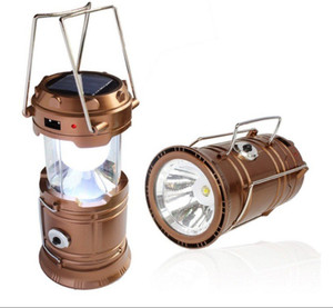 Wonder World ® Solar Outdoor Super Bright Rechargeable Camping Light POWER BANK LED Camping Light SOS Help Brightness Brown Plastic Lantern