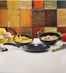 Pigeon Coral Gift Set Pan, Tawa, Kadhai Set