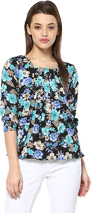 Mayra Casual 3/4th Sleeve Printed Women's Multicolor Top