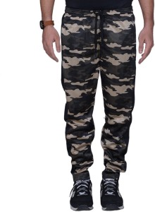 military print track pants