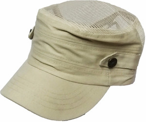 Friendskart Half Net Short Cap In Beige Colour For Mens And Boys Cap