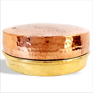 De Kulture Works Brass Container - 300 ml Brass Multi-purpose Storage Container
