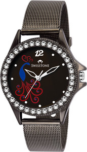 Swisstone VOGLR210-BLACK Analog Watch - For Women