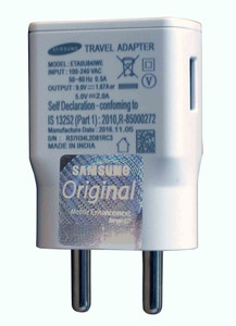 Samsung ETA0U84IWE 5V 2.0A or 9V 1.67A OEM Fast Charge Made in India Mobile Charger