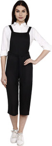 Today Fashion Women's Black Dungaree