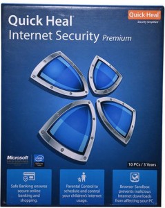 QUICK HEAL Internet Security 10.0 User 3 Years(Voucher)
