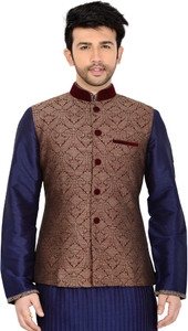 Manyavar Self Design Men s Waistcoat