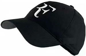 Friendskart Striped Rf Baseball Cap In Black Colour For Boys And Mens Cap