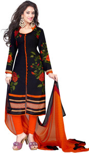 Ishin Crepe Printed Salwar Suit Dupatta Material