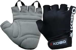 Kobo Weight Lifting Gym & Fitness Gloves (L, Black)