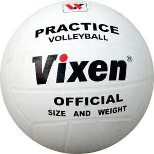 vixen Practice White Volleyball - Size: 5