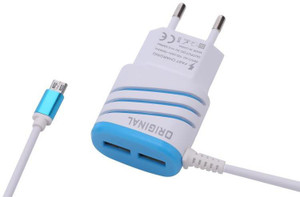 Edfigo Universal Dual USB 2.5Amp Fast Travel Charger For All Android Mobile Charger