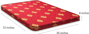 COIRFIT 3 Fold 4 inch Single Bonded Foam Mattress