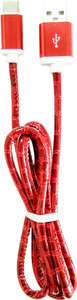 LeNex 1 m long fast charging tangle free Red USB C Type Cable