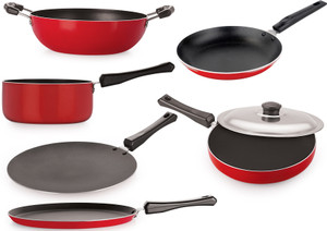 NIRLON Aluminium Cookware essentials Pan 27.5,28.5,24,22.5,18.5,20 cm diameter