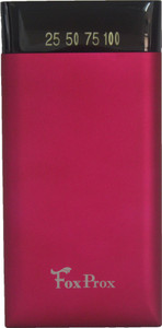 FoxProx FX-P4K FoxProx Voyage LED 4000mAh Dual Ports Mobile Chargers/s- White 4000 mAh Power Bank