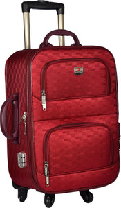TREKKER TTB-PEARL204-RED Expandable Cabin Luggage - 20 inch
