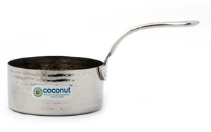 Coconut Hammered Tadka Saucepan Pot 0.4 L